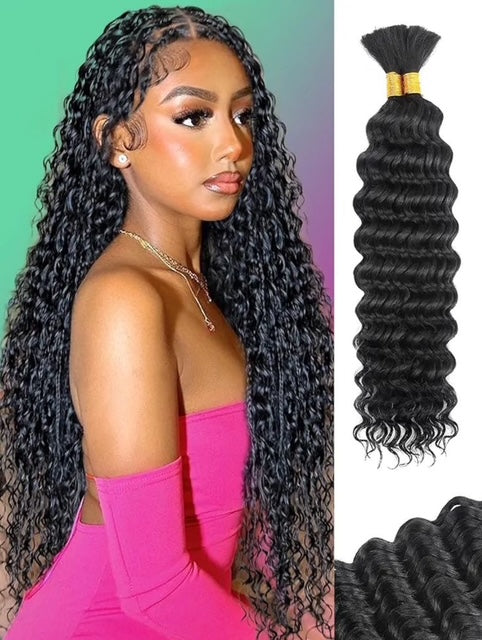 Deep weave bulk hair for boho