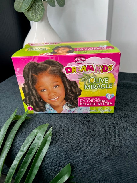 African Pride Dream kids Olive Miracle No-Lye Relaxer- regular