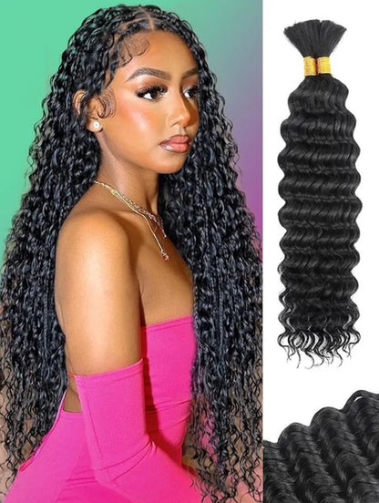 Deep weave bulk hair for boho