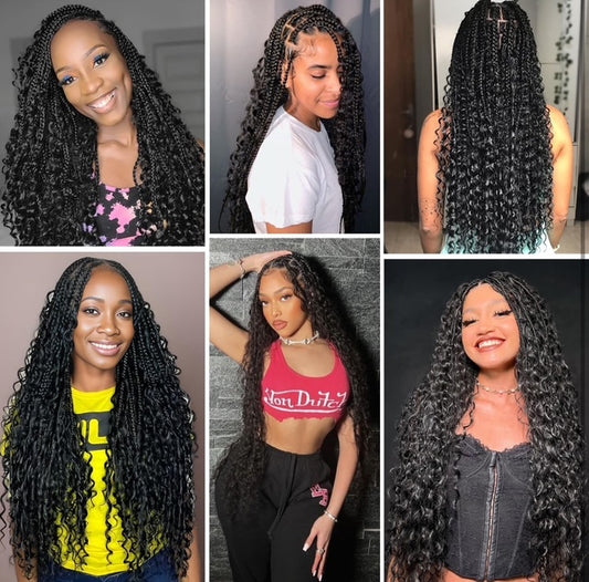 Deep weave bulk hair for boho