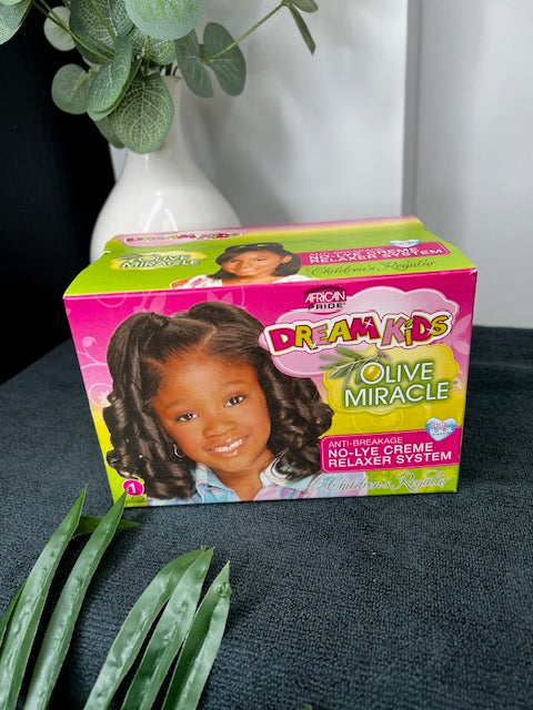 African Pride Dream kids Olive Miracle No-Lye Relaxer- regular