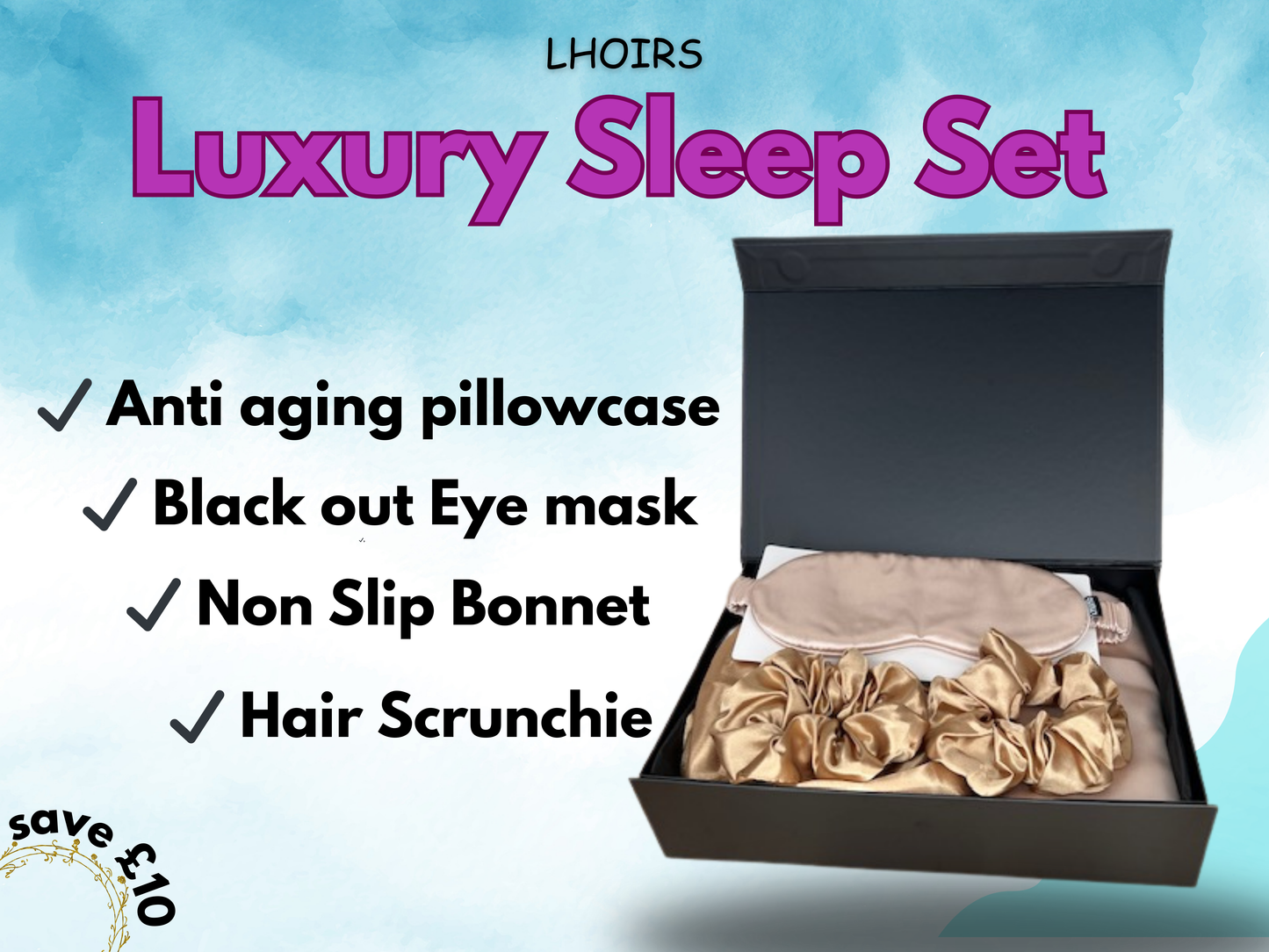 Ivory Black Sleep Set