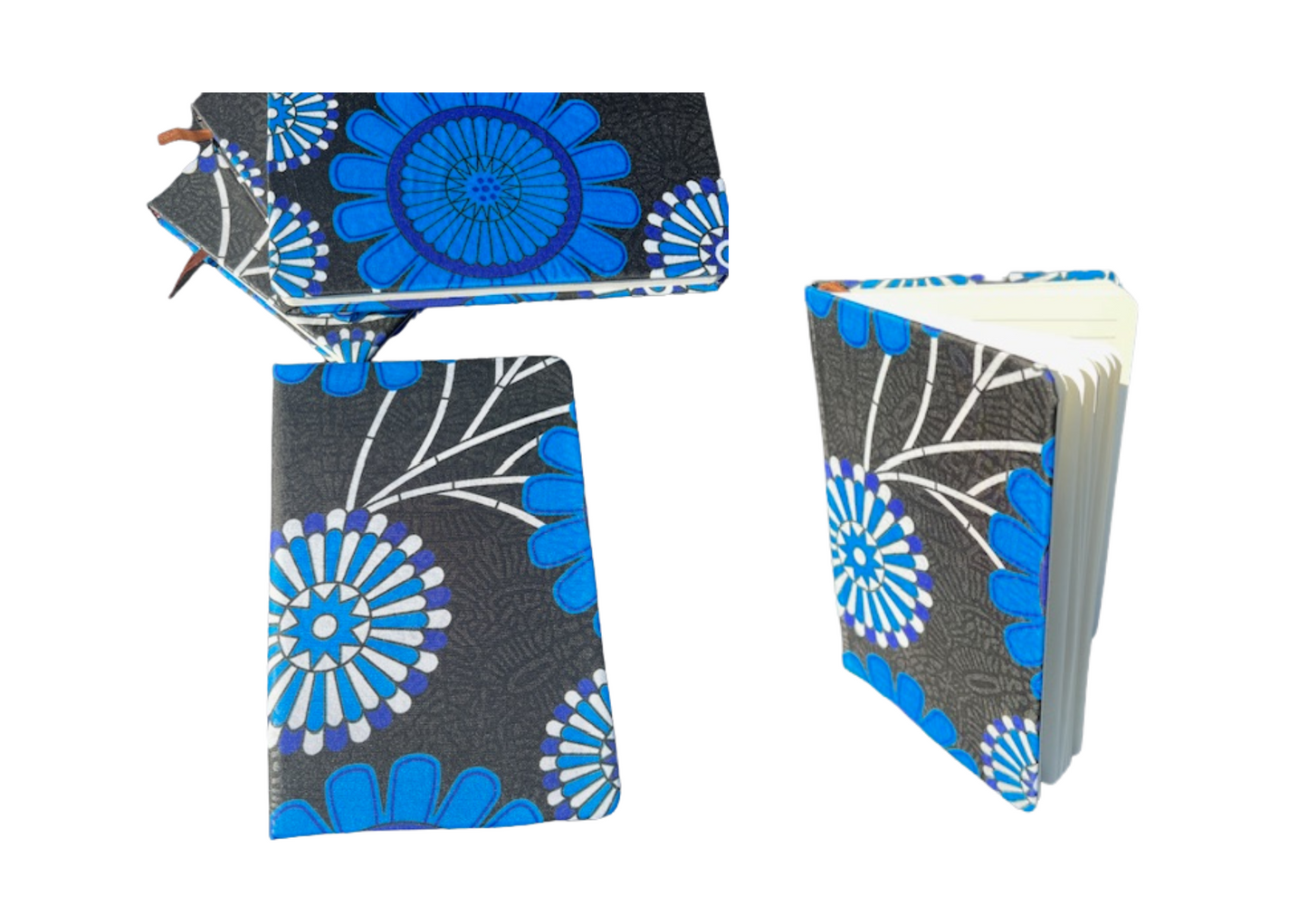 Ankara Notebook (Blue Floral)